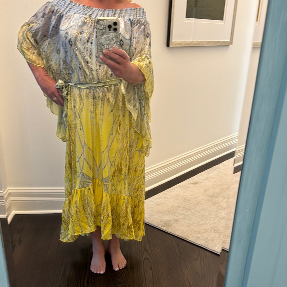 Camilla Silk midi Dress size L